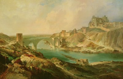 Uitzicht op Toledo, 1854 door Eugenio Lucas y Padilla